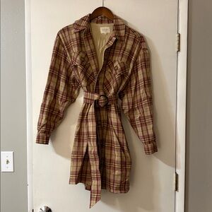 Sezane Delfina Linen/Wool Blend Dress